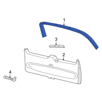 New OEM Rear Liftgate Trim Fits, 2003 Lincoln Navigator - Part # 6L7Z7842410AA