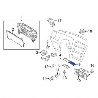New OEM Hazard Warning Switch Fits, 2011-2017 Lincoln Navigator - Part # CL7Z13D730AA