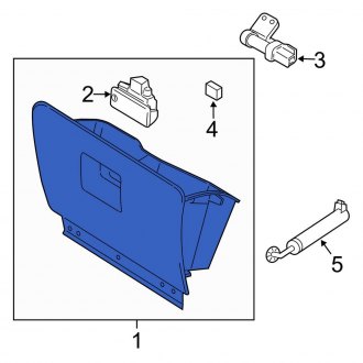 New OEM Front Glove Box Fits, 2015 Lincoln Navigator - Part # FL7Z78060T10AC