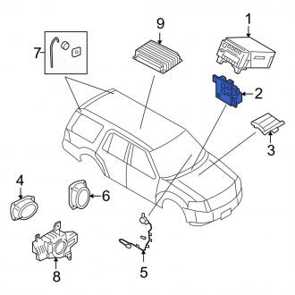 New OEM Radio Module Interface Fits, 2007-2010 Lincoln Navigator - Part # 9L7Z19A164A