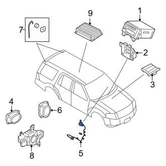 New OEM Rear Right Speaker Fits, 2007-2014 Lincoln Navigator - Part # 7L7Z18978CAA