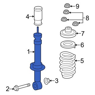 New OEM Rear Suspension Shock Absorber Fits, 2011-2013 Lincoln Navigator - Part # AL1Z18125J