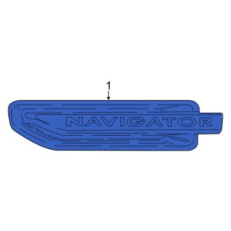 New OEM Front Left Fender Emblem Fits, 2018-2021 Lincoln Navigator - Part # JL7Z16720ABN