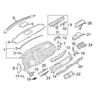 New OEM Left Instrument Panel Trim Panel Fits, 2018-2021 Lincoln Navigator - Part # JL7Z78044A91FA