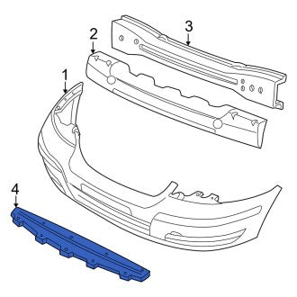New OEM Front Radiator Support Air Deflector Fits, 2004-2007 Mercury Monterey - Part # XF2Z8349AA