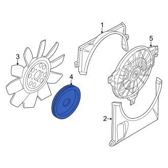 New OEM Engine Cooling Fan Clutch Fits, 2003-2005 Lincoln Aviator - Part # AU2Z8A616F