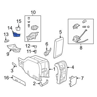New OEM Rear Console Cup Holder Fits, 2003 Lincoln Aviator - Part # 4C5Z7813562AAC