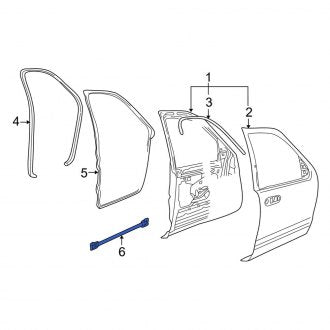New OEM Right Door Reinforcement Bar Fits, 2003-2005 Lincoln Aviator - Part # 2L2Z7821204AA