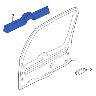 New OEM Rear Liftgate Trim Cover Fits, 2003-2004 Lincoln Aviator - Part # 2C5Z7846404AAA