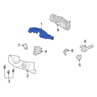 New OEM Upper Steering Column Cover Fits, 2007-2010 Lincoln MKX - Part # 7T4Z3530UC