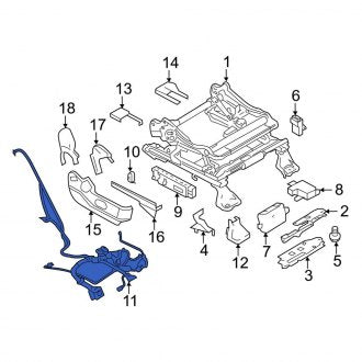 New OEM Front Left Power Seat Wiring Harness Fits, 2010 Lincoln MKX - Part # 9A1Z14C719AA