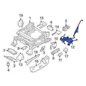 New OEM Front Left Power Seat Wiring Harness Fits, 2008-2009 Lincoln MKX - Part # 8A1Z14C719AA