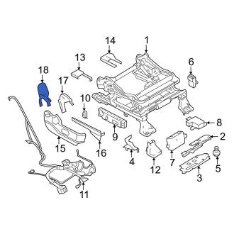 New OEM Right Inner Seat Trim Panel Fits, 2011-2015 Lincoln MKX - Part # 7A1Z7862187BA