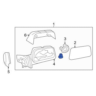 New OEM Front Left Door Mirror Fits, 2011-2015 Lincoln MKX - Part # CA1Z17683CAPTM