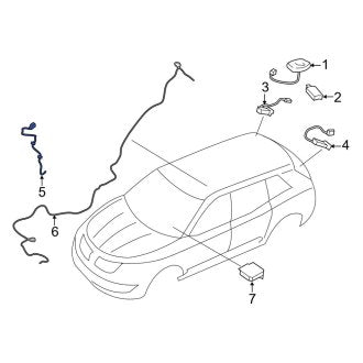 New OEM Front Antenna Cable Fits, 2016-2018 Lincoln MKX - Part # GA1Z18812D