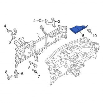 New OEM Instrument Panel Pad Fits, 2016 Lincoln MKX - Part # FA1Z5801670AC