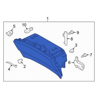 New OEM Front Glove Box Assembly Fits, 2016-2018 Lincoln MKX - Part # HA1Z58060T10BE