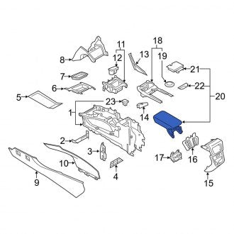 New OEM Console Armrest Fits, 2016-2018 Lincoln MKX - Part # GA1Z5806024BA
