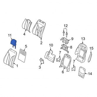 New OEM Front Headrest Fits, 2020 Lincoln Nautilus - Part # FA1Z58611A08BAN
