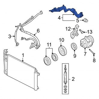 New OEM A/C Refrigerant Suction Hose Fits, 2006-2009 Mercury Milan - Part # 6E5Z19D734AB