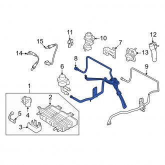 New OEM Evaporative Emissions System Lines Fits, 2006-2009 Mercury Milan - Part # 9E5Z9G271C