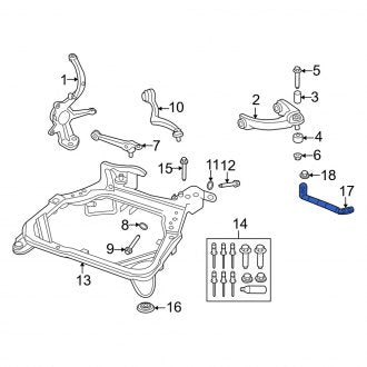 New OEM Engine Cradle Bracket Fits, 2006-2009 Mercury Milan - Part # 3M8Z5874A