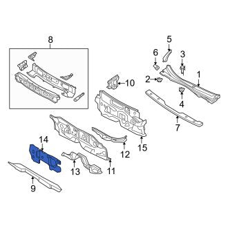 New OEM Inner Engine Compartment Insulation Fits, 2006-2009 Mercury Milan - Part # 7E5Z54017A40A