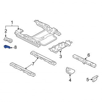 New OEM Front Left Seat Track Adjust Handle Fits, 2006-2010 Mercury Milan - Part # 6E5Z5461199AAB