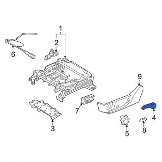 New OEM Front Left Seat Track Adjust Handle Fits, 2006-2010 Mercury Milan - Part # 6E5Z5461199AAD