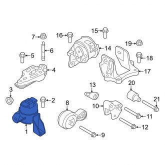 New OEM Engine Mount Fits, 2010-2011 Mercury Milan - Part # 9E5Z6038H