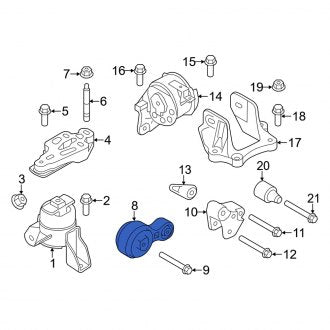 New OEM Lower Engine Torque Strut Fits, 2010-2011 Mercury Milan - Part # 9E5Z6068C