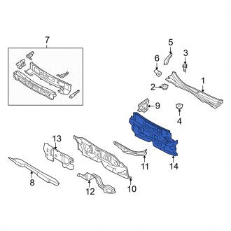 New OEM Upper Cowl Insulator Fits, 2010-2011 Mercury Milan - Part # 9E5Z5401688B