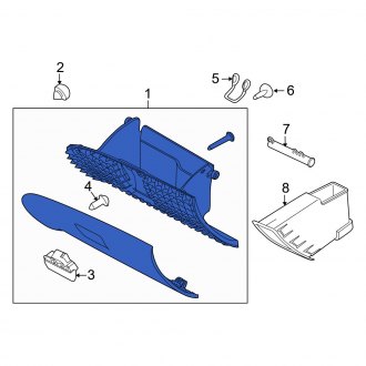 New OEM Front Glove Box Fits, 2010-2011 Mercury Milan - Part # AE5Z54060T10AC