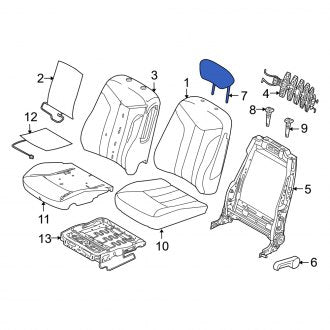 New OEM Rear Outer Headrest Fits, 2011 Mercury Milan - Part # BN7Z54611A08AA