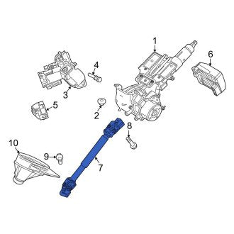 New OEM Lower Steering Shaft Fits, 2014 Ford Fiesta - Part # C1BZ3A525A