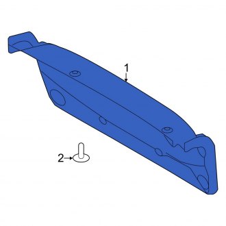 New OEM Rear Deck Lid Trim Fits, 2011-2013 Ford Fiesta - Part # BE8Z5446404AA