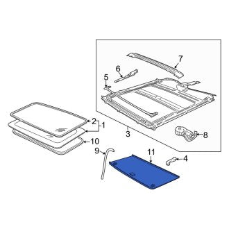 New OEM Sunroof Cover Fits, 2006 Lincoln Mark Lt - Part # 4L1Z78519A02AAE