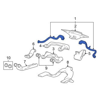 New OEM Front Windshield Defroster Nozzle Fits, 2006-2008 Lincoln Mark Lt - Part # 4L3Z19E630AA