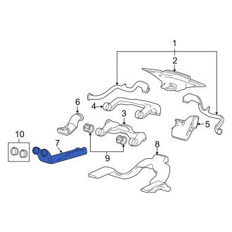 New OEM Center Instrument Panel Air Duct Fits, 2006-2008 Lincoln Mark Lt - Part # 4L3Z18C420BA
