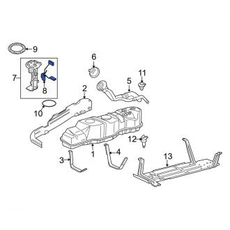 New OEM Fuel Sender and Hanger Assembly Fits, 2007-2008 Lincoln Mark Lt - Part # 8L3Z9A213G