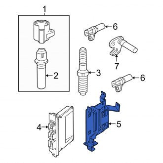 New OEM Engine Control Module Bracket (6L2Z12A659AB) Fits, 2006-2010 Mercury Mountaineer - Part # 6L2Z12A659AB