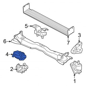 New OEM Left Engine Mount Bracket Fits, 2002-2003, 2006-2010 Mercury Mountaineer - Part # 6L2Z6031BA