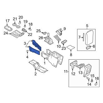 New OEM Front Right Console Panel Fits, 2007-2010 Mercury Mountaineer - Part # 7L2Z7804608AA