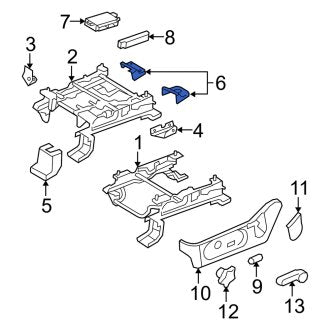 New OEM Right Seat Track Cover Fits, 2006-2010 Mercury Mountaineer - Part # 6L2Z7862186CAB