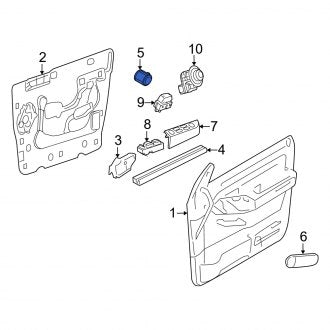 New OEM Rear Right Inner Interior Door Handle Fits, 2006-2010 Mercury Mountaineer - Part # 6L2Z78266B40BE