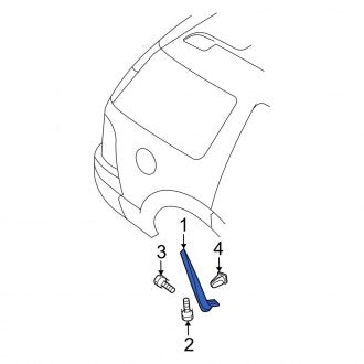 New OEM Rear Right Stone Guard Fits, 2006-2010 Mercury Mountaineer - Part # 6L9Z7829038AAPTM