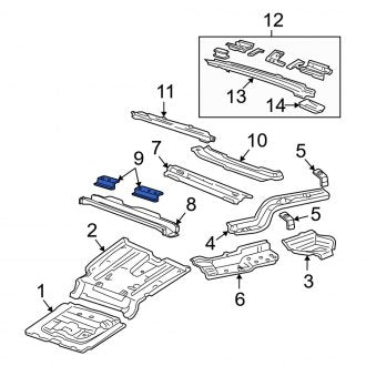 New OEM Center Seat Track Bracket Fits, 2006-2010 Mercury Mountaineer - Part # 6L2Z78111C32AA