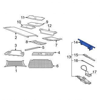 New OEM Multi-Purpose Tool Set Fits, 2002-2005 Mercury Mountaineer - Part # 4L2Z17005AA