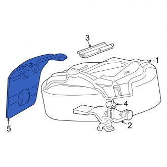 New OEM Spare Tire Compartment Cover Fits, 2002-2010 Mercury Mountaineer - Part # 8L2Z1A484AA