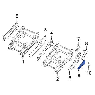 New 2007-2009 Fits Chrysler Sebring Seat Track Adjust Handle, Part # 1FU731J3AA